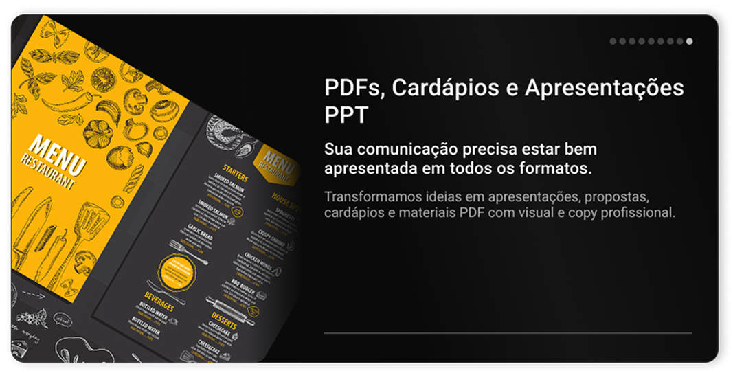 dktpPDFs, Cardápios e Apresentações PPT 1